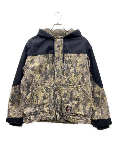 SUPREME（シュプリーム）Supreme (シュプリーム) Dickies (ディッキーズ) Cordura Hooded Work Jacket ジャケット ブラック×カーキ サイズ:SIZE Mの古着・服飾アイテム