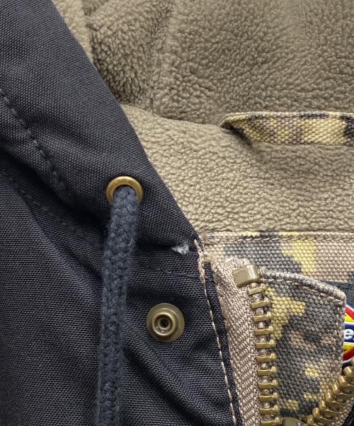 SUPREME（シュプリーム）Supreme (シュプリーム) Dickies (ディッキーズ) Cordura Hooded Work Jacket ジャケット ブラック×カーキ サイズ:SIZE Mの古着・服飾アイテム