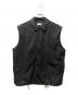 ATON（エイトン）の古着「オーバーサイズ テクノコットン スタンドカラー ウールパデッドベスト」｜ブラック