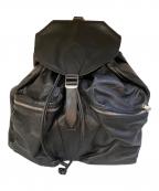 CELINEセリーヌ）の古着「バイカーリュック レザーリュック」｜ブラック