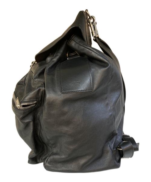 CELINE（セリーヌ）CELINE (セリーヌ) バイカーリュック レザーリュック ブラックの古着・服飾アイテム