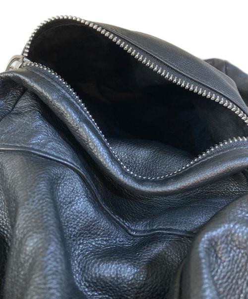 CELINE（セリーヌ）CELINE (セリーヌ) バイカーリュック レザーリュック ブラックの古着・服飾アイテム