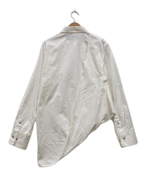 ANREALAGE（アンリアレイジ）ANREALAGE (アンリアレイジ) ボールシャツ ホワイト サイズ:46の古着・服飾アイテム