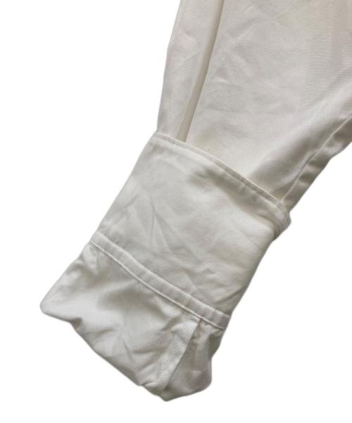 ANREALAGE（アンリアレイジ）ANREALAGE (アンリアレイジ) ボールシャツ ホワイト サイズ:46の古着・服飾アイテム