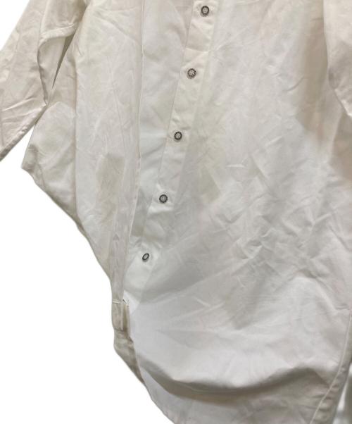 ANREALAGE（アンリアレイジ）ANREALAGE (アンリアレイジ) ボールシャツ ホワイト サイズ:46の古着・服飾アイテム