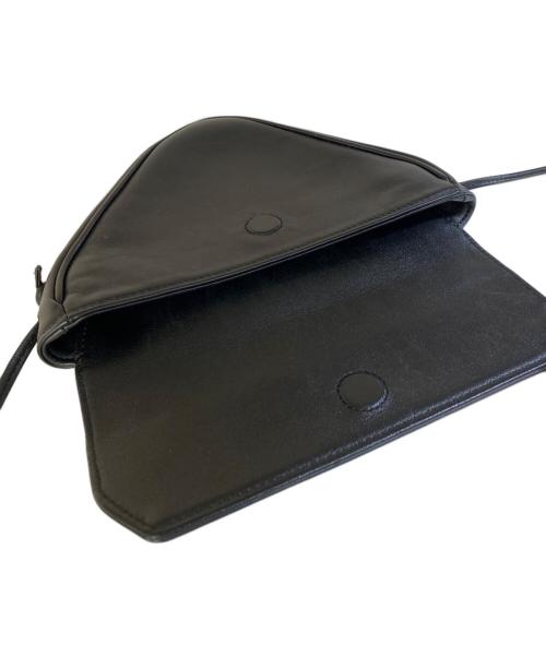 CELINE（セリーヌ）CELINE (セリーヌ) Mini Triangle/ミニトライアングルショルダーバッグ ブラックの古着・服飾アイテム