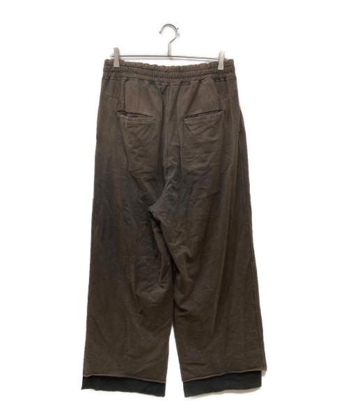 ANCELLM（アンセルム）ANCELLM (アンセルム) FADED DRAPE WIDE EASY CUT SLACKS  イージースラックス ブラウン サイズ:2の古着・服飾アイテム