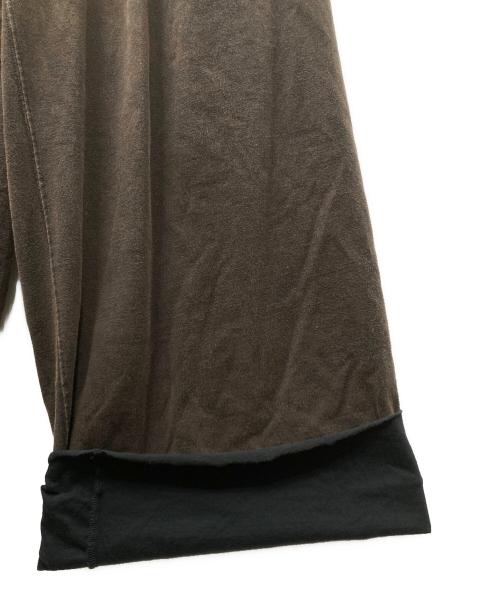 ANCELLM（アンセルム）ANCELLM (アンセルム) FADED DRAPE WIDE EASY CUT SLACKS  イージースラックス ブラウン サイズ:2の古着・服飾アイテム