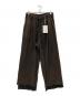 ANCELLM（アンセルム）の古着「FADED DRAPE WIDE EASY CUT SLACKS  イージースラックス」｜ブラウン