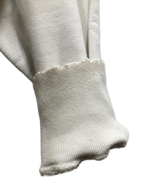 ANCELLM（アンセルム）ANCELLM (アンセルム) HOODIE CUTOFF CRASH SWEAT SHIRT/WHITE ホワイト サイズ:2の古着・服飾アイテム