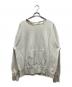 ANCELLM（アンセルム）の古着「HOODIE CUTOFF CRASH SWEAT SHIRT/WHITE」｜ホワイト