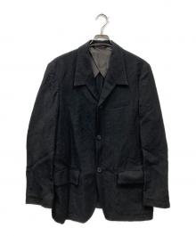 NVRFRGT（ネヴァーフォーゲット）の古着「リネンブレンドテーラードジャケット」｜ブラック
