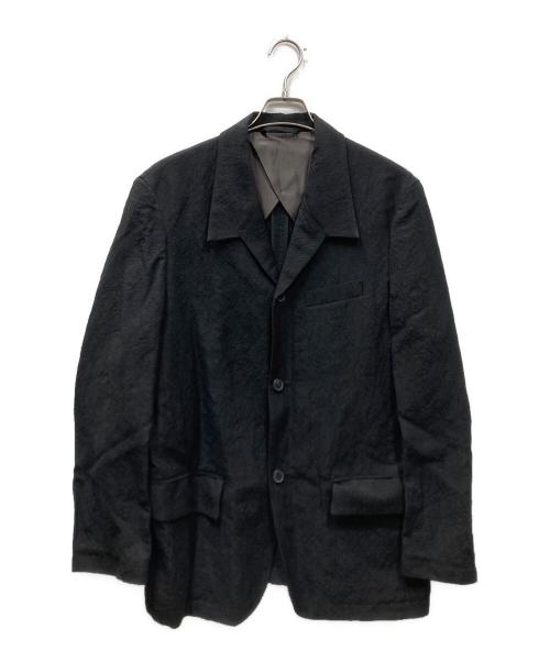 NVRFRGT（ネヴァーフォーゲット）NVRFRGT (ネヴァーフォーゲット) リネンブレンドテーラードジャケット ブラック サイズ:2の古着・服飾アイテム