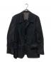 NVRFRGT（ネヴァーフォーゲット）の古着「リネンブレンドテーラードジャケット」｜ブラック