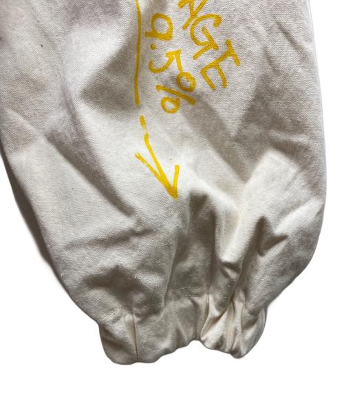 ISSUETHINGS（イシューシングス）ISSUETHINGS (イシューシングス) type43-18 natural white & yellow letter ブルゾン ナチュラルホワイト×イエロー サイズ:1の古着・服飾アイテム