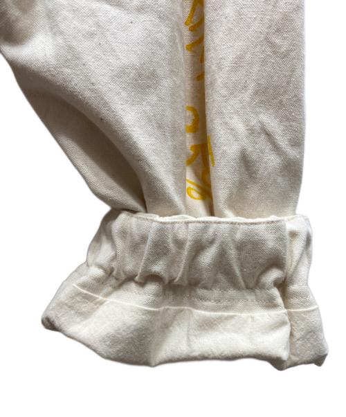 ISSUETHINGS（イシューシングス）ISSUETHINGS (イシューシングス) type43-18 natural white & yellow letter ブルゾン ナチュラルホワイト×イエロー サイズ:1の古着・服飾アイテム