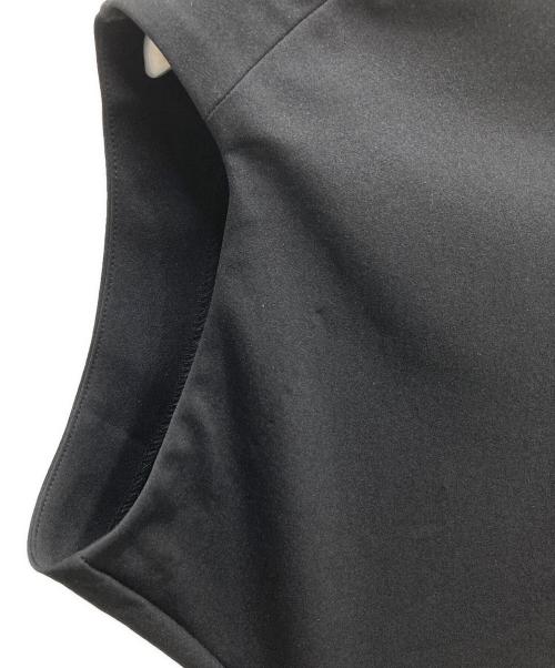 Mame Kurogouchi（マメクロゴウチ）Mame Kurogouchi (マメクロゴウチ) Double Jersey Asymmetric Dress - black/ダブルジャージシンメトリックドレス ブラック サイズ:2の古着・服飾アイテム