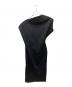 Mame Kurogouchi (マメクロゴウチ) Double Jersey Asymmetric Dress - black/ダブルジャージシンメトリックドレス ブラック サイズ:2：27000円