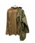 MIHARA YASUHIRO (ミハラヤスヒロ) Single Draped Military Shirt ドッキングシャツ ブラウン サイズ:SIZE 48：12000円