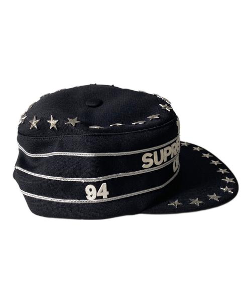 SUPREME（シュプリーム）Supreme (シュプリーム) Star Studded Pillbox Hat キャップ ブラックの古着・服飾アイテム