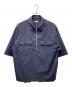 RENEGH（レネフ）の古着「HALF ZIP PULL OVER SHIRT シャツ」｜ネイビー