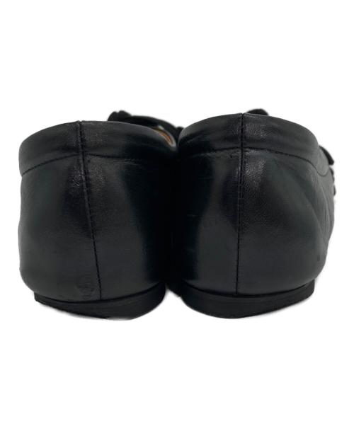 Pippichic（ピッピシック）Pippichic (ピッピシック) AMBER BALLET LEATHER レザーフラットシューズ ブラック サイズ:37の古着・服飾アイテム