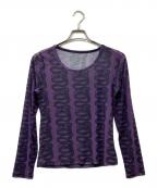 Hysteric Glamourヒステリックグラマー）の古着「スネークプリントシアーカットソー」｜パープル