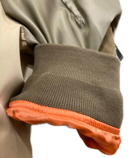 sacai（サカイ）sacai (サカイ) 25SS Cotton Gabardine x Nylon Twill Jacket ジャケット カーキ×ベージュ サイズ:1の古着・服飾アイテム