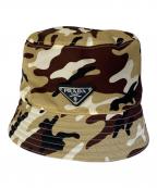 PRADAプラダ）の古着「カモフラバケットハット」｜ブラウン