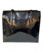 PRADAプラダ）の古着「パテントレザー トートバッグ」｜ブラック