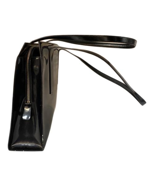 PRADA（プラダ）PRADA (プラダ) パテントレザー トートバッグ ブラックの古着・服飾アイテム