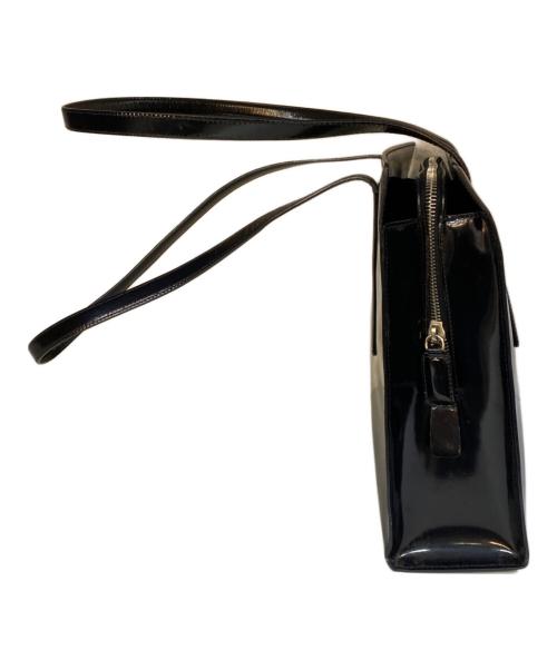 PRADA（プラダ）PRADA (プラダ) パテントレザー トートバッグ ブラックの古着・服飾アイテム