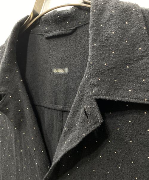 COMOLI（コモリ）COMOLI (コモリ) シルクノイル ドット シャツジャケット ブラック サイズ:3の古着・服飾アイテム