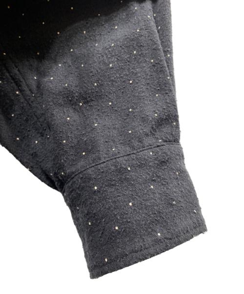 COMOLI（コモリ）COMOLI (コモリ) シルクノイル ドット シャツジャケット ブラック サイズ:3の古着・服飾アイテム