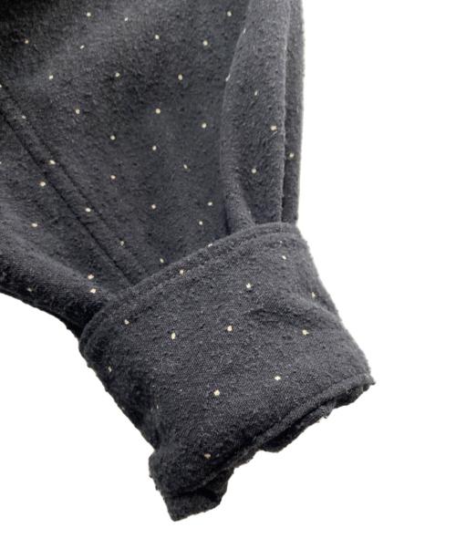 COMOLI（コモリ）COMOLI (コモリ) シルクノイル ドット シャツジャケット ブラック サイズ:3の古着・服飾アイテム
