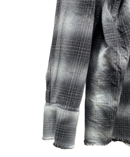 Name.（ネーム）Name. (ネーム) COTTON TWILL OMBRE CUT-OFF REGULAR SHIRT  シャツ グレー サイズ:2の古着・服飾アイテム