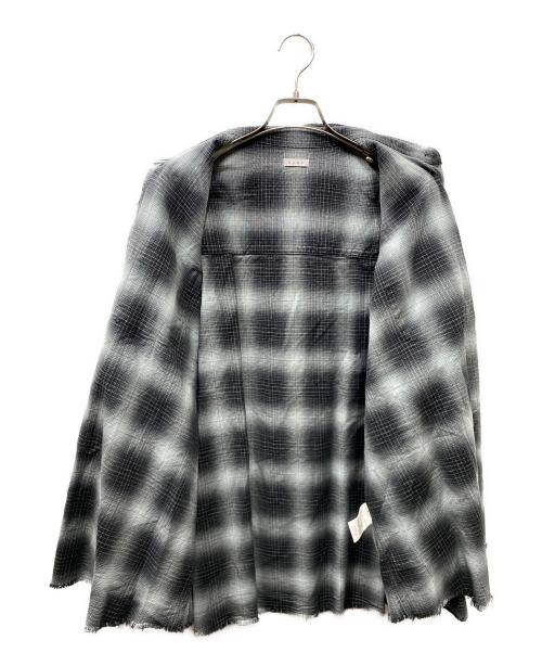 Name.（ネーム）Name. (ネーム) COTTON TWILL OMBRE CUT-OFF REGULAR SHIRT  シャツ グレー サイズ:2の古着・服飾アイテム