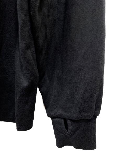 NICENESS（ナイスネス）NICENESS (ナイスネス) 25AW BUCKLEY コットンカシミヤ ルーズネック L/S シャツ ブラック サイズ:Mの古着・服飾アイテム