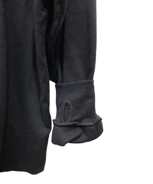 NICENESS（ナイスネス）NICENESS (ナイスネス) 25AW BUCKLEY コットンカシミヤ ルーズネック L/S シャツ ブラック サイズ:Mの古着・服飾アイテム