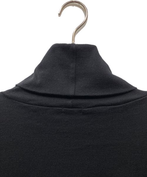 NICENESS（ナイスネス）NICENESS (ナイスネス) 25AW BUCKLEY コットンカシミヤ ルーズネック L/S シャツ ブラック サイズ:Mの古着・服飾アイテム