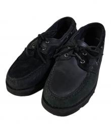 SEBAGO×Engineered Garments（セバゴ×エンジニアド ガーメンツ）の古着「レザーデッキシューズ」｜ブラック