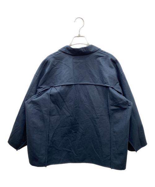 DRAWER（ドゥロワー）Drawer (ドゥロワー) コットンシャツジャケット ネイビー サイズ:38の古着・服飾アイテム