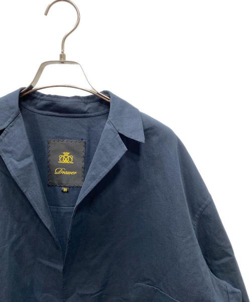 DRAWER（ドゥロワー）Drawer (ドゥロワー) コットンシャツジャケット ネイビー サイズ:38の古着・服飾アイテム