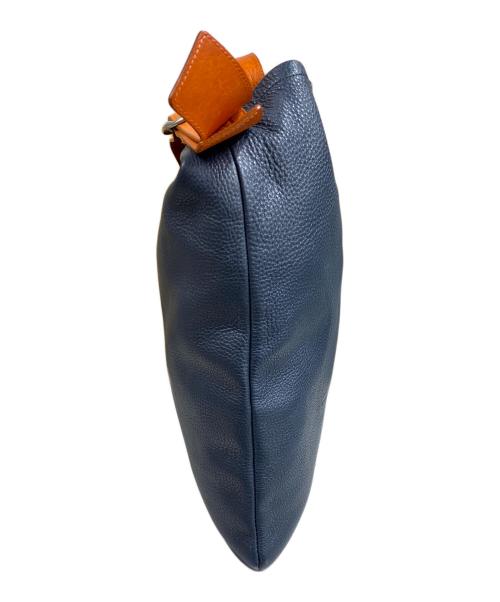 HENDER SCHEME（エンダースキーマ）Hender Scheme (エンダースキーマ) one side belt bag レザーショルダーバッグ ブルー×オレンジの古着・服飾アイテム