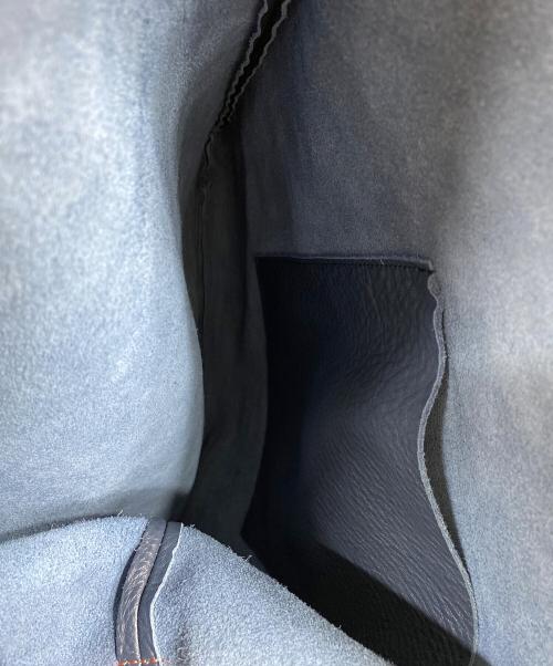 HENDER SCHEME（エンダースキーマ）Hender Scheme (エンダースキーマ) one side belt bag レザーショルダーバッグ ブルー×オレンジの古着・服飾アイテム