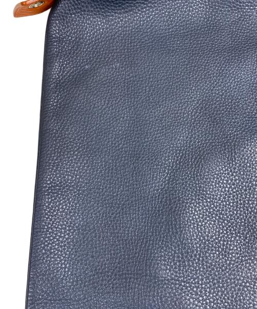 HENDER SCHEME（エンダースキーマ）Hender Scheme (エンダースキーマ) one side belt bag レザーショルダーバッグ ブルー×オレンジの古着・服飾アイテム