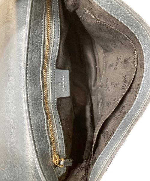 GUCCI（グッチ）GUCCI (グッチ) チェーン ダブルG ショルダーバッグ ネイビー サイズ:OneSizeの古着・服飾アイテム