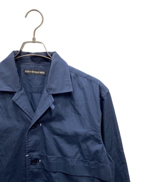 ISSEY MIYAKE（イッセイミヤケ）ISSEY MIYAKE (イッセイミヤケ) 長袖シャツ ネイビー サイズ:1の古着・服飾アイテム
