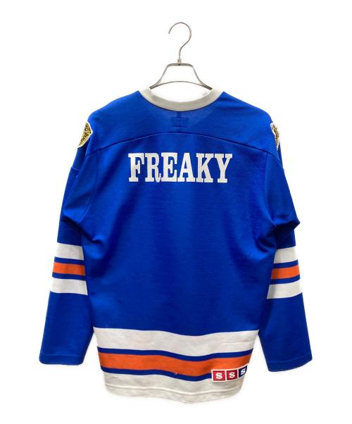 SUPREME（シュプリーム）SUPREME (シュプリーム) Freaky Hockey Jersey ロンT ブルー サイズ:Mの古着・服飾アイテム