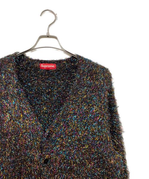 SUPREME（シュプリーム）SUPREME (シュプリーム) Sparkle Cardigan Multi カーディガン ブラック サイズ:Sの古着・服飾アイテム
